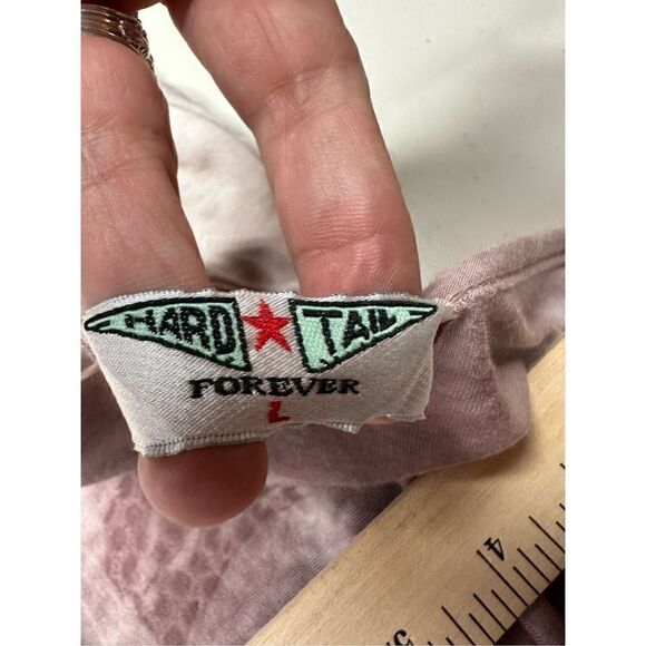 Hard Tail Forever Women's White & Brown Tie-Dye Long-Sleeve A-Line Dress Size L - Picture 6 of 7